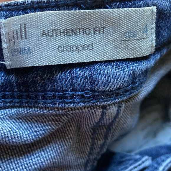 J Jill Floral Embroidered Authentic Fit Cropped Size 4  Jeans - Picture 5 of 6